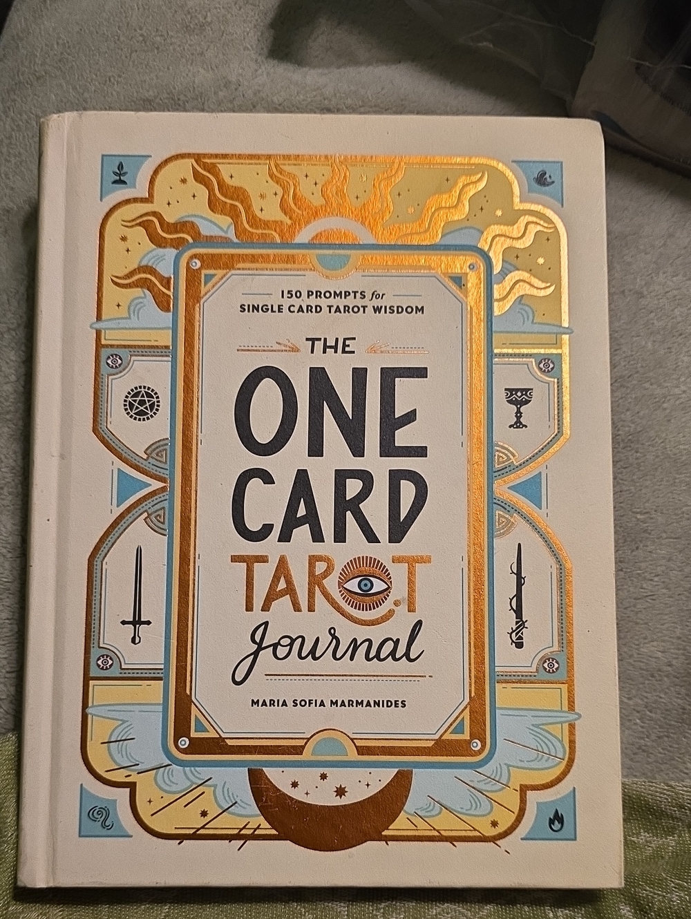 The One Card Tarot Journal — Hardback Cream and Gold